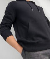 Sweat-shirt à Capuche Noir – unisexe – Poche Kangourou – Image 3