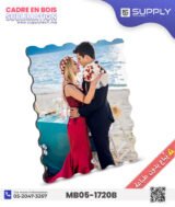 Cadre Photo MDF 17×20 cm – Forme Dentelée / Bords Ondulés – Support pour Sublimation