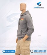 Sweat à capuche Marron Clair unisexe avec Poche Kangourou - polycoton – Image 4