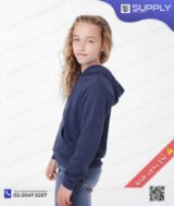 Sweat-shirt à Capuche Bleu marine – unisexe – Poche Kangourou – Image 2