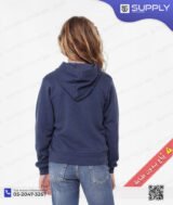 Sweat-shirt à Capuche Bleu marine – unisexe – Poche Kangourou – Image 3