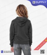 Sweat-shirt à Capuche Noir – unisexe – Poche Kangourou – Image 10