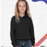 Sweat-shirt à Capuche Noir – unisexe – Poche Kangourou