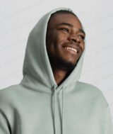 Sweat à capuche Turquoises unisexe avec Poche Kangourou - polycoton – Image 2