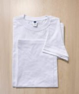T-shirt prémium en Blanc col rond manches courtes unisexe 100% coton – Image 3