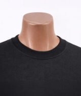 T-shirt prémium en Noir col rond manches courtes unisexe 100% coton – Image 7