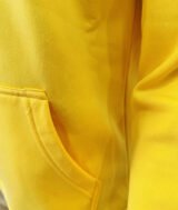 Sweat à capuche jaune moutard unisexe avec Poche Kangourou - polycoton – Image 4