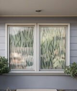 Film décoratif vitrage INT 512 Motif courbes transparentes | 152 cm – Rouleaux de 5 à 30 m – Image 2