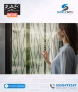 Film décoratif vitrage INT 512 Motif courbes transparentes | 152 cm – Rouleaux de 5 à 30 m – Image 5