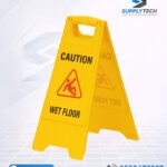 Panneau Sol Glissant Jaune Pliable – Signalisation de Sécurité